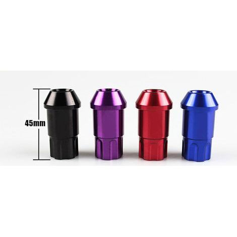 Boulons antivol doubles en acier pour pneus, violets, 1,5 mm chacun, adaptés à la modification des moyeux de roues des voitures Honda/Fit. (1/4)