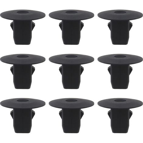 Store 100pcs Clip de Retenue de Garde-Boue Doublure de Garde-Boue de Voiture Attaches de Retenue à œillets 90682-SEA-003 Pièces de Rechange Automobiles en Plastique, Noir (1/5)