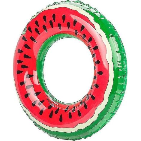 Bouée gonflable d'été en forme de pastèque de 90 cm pour piscine extérieure (Sm19896) (1/4)