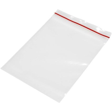 Sachet à fermeture pression sans bande d'inscription (l x H) 80 mm x 120 mm transparent Polyéthylène 1 pc(s) S470841 (1/3)