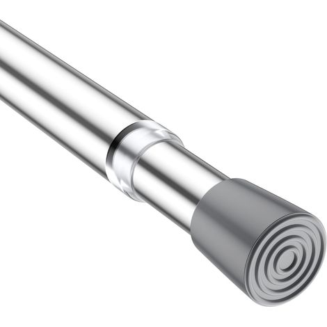 Tringle à rideaux télescopique sans perçage - 68-100 cm - Argenté (1/5)