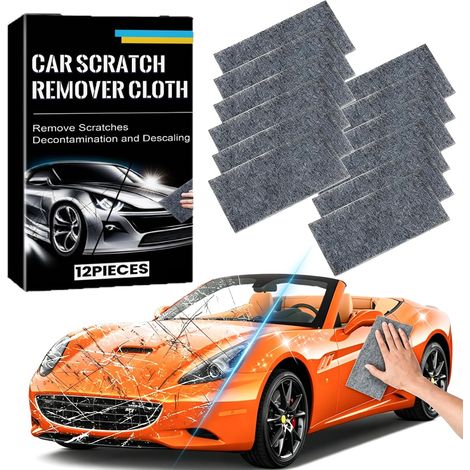 12 Pièces Chiffon Nano Anti Rayure Voiture, Polissage Brillance (1/5)