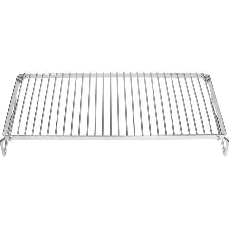 Nouveau support de barbecue extensible en acier inoxydable, pliable et portable, avec égouttoir et grille pour barbecue. (1/5)