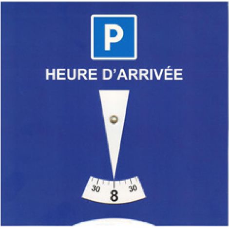 Disque de stationnement europeen zone bleue PVC… (1/3)