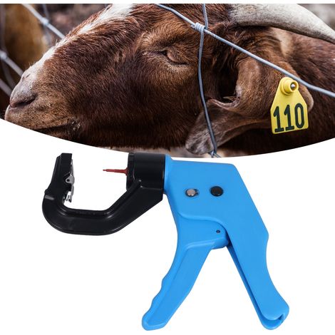 Pince à boucle automatique à rebond pour étiquettes auriculaires de porcs, bovins et ovins - pince à boucler verticale (1/5)