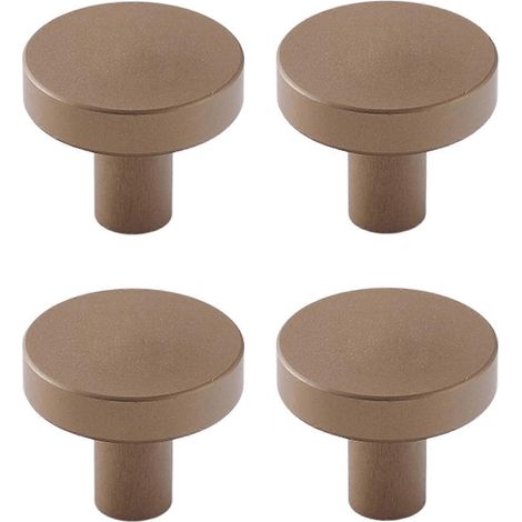 Poignée décorative de meuble moderne en alliage d'aluminium pour commode, bouton rond simple pour table de chevet, facile à installer. (1/5)