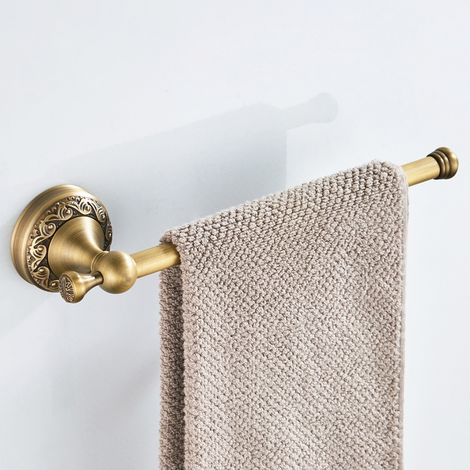 BEBUSINGOTO Porte-Serviettes Classique, 11.42x2.95inch Serviette Murale unipolaire en Laiton Porte-Serviettes de Salle de Bain pour Mettre des vêtements de Serviette Papier Toilette (1/5)
