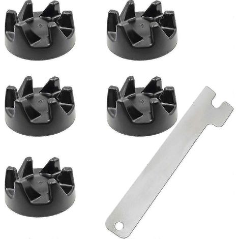 Accouplement en caoutchouc 5 pièces pour robot pâtissier, embrayage à engrenages avec outil de démontage, compatible avec KitchenAid 9704230WHBYV (1/4)