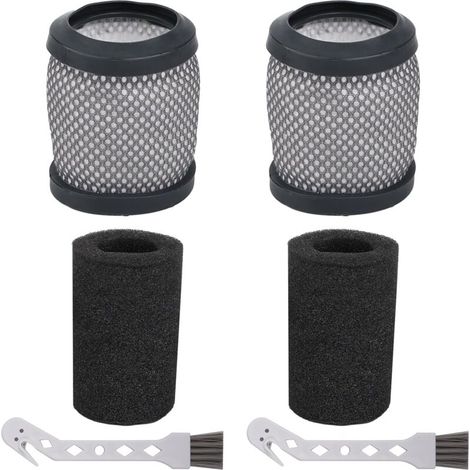 HEPA-Filter mit Schwämmen für Hoover T116/H-Free 100 Serie, Ersatzteile und Zubehör, waschbare Filter für Hoover, 2 Bürsten