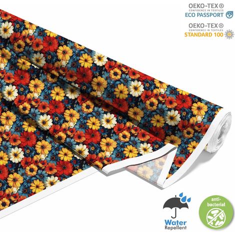 TESSUTI DECORATIVI PER ESTERNI OXFORD - Motivo Fiori I DX5312 (1/5)