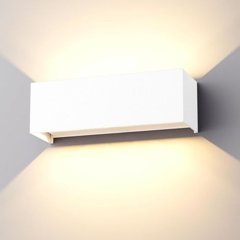 1 Applique Murale LED 30W, Aluminium IP65 Étanche, Faisceau Réglable 3000K, Intérieur Extérieur (1/5)
