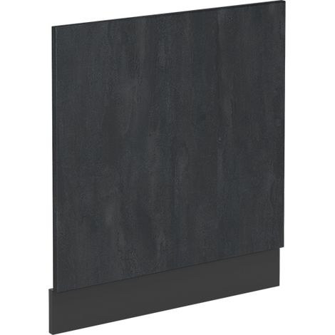 Pannello frontale R-Line, Calcestruzzo nero, 60 cm senza piano di lavoro, Vicco