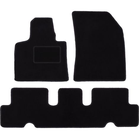 Tapis en velours noir pour : Citroën C4 Picasso II monospace (2013-)