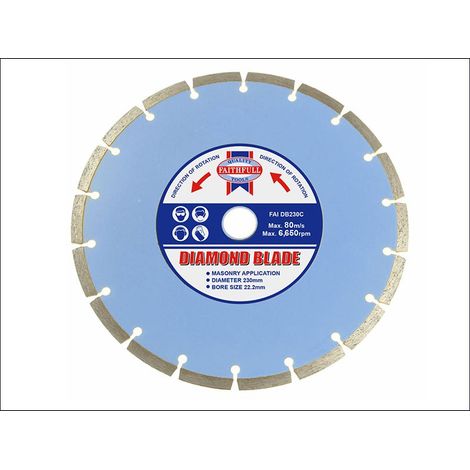 Faithfull 9"" 230mm General Purpose Contract Diamond Blade 22mm x 230mm FAIDB230C