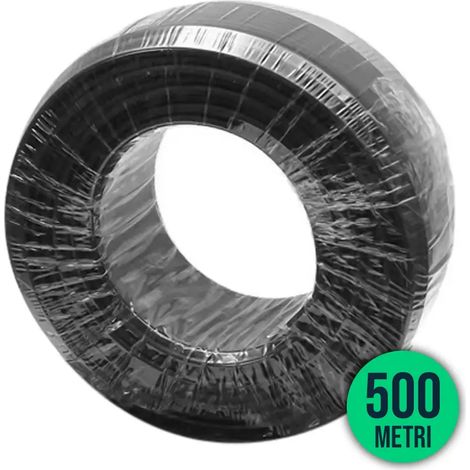 Cable solar V-TAC de 6 mm², unipolar, color negro, bobina de 500 metros