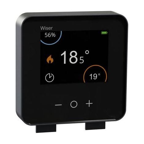 Schneider Electric Termostato Wiser negro para caldera