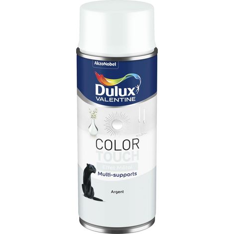 Peinture Aérosol Color Touch - Effet Métal Argent 400 ml - Dulux Valentine