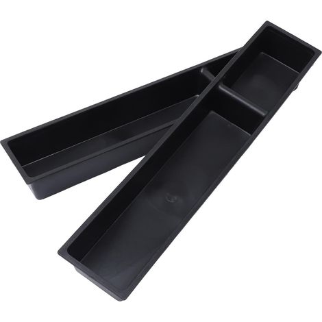 2 Pièces Mangeoire Longue pour Poules en Plastique Bac de Cage Surface Lisse, Remplissage Facile, Démontage Simple, Usage pour Oiseaux et Volailles, Format Pratique (1/5)
