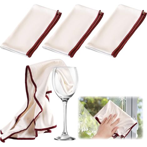 3 Pièces Polir Chiffon Pro Microfibre Magique Vitre Sans Trace,60 x 40 Cm (1/5)