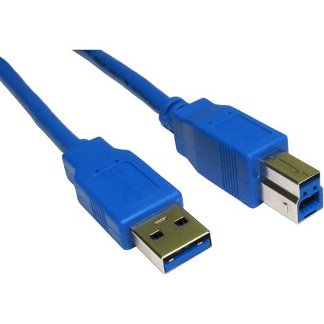 Câble USB RS PRO, USB B vers USB A, Bleu, 3m ( Prix pour 1 )