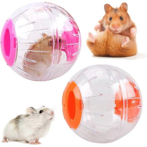 Balle de course pour hamster, jouet d'activité et de fitness pour animaux de compagnie - 12 cm