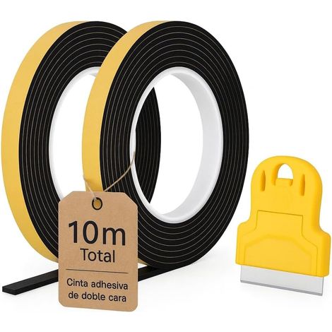 Joint caoutchouc ruban vitrocéramique plaque induction 10 m 10 mm x 2 mm Pack 2 boudin (1/5)