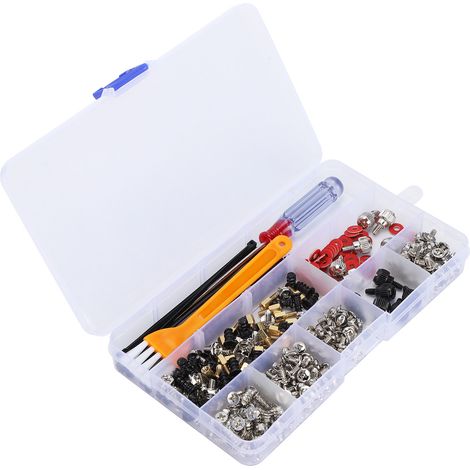 Kit 330 vis de remplacement pour ordinateur, assortiment pour carte mère, châssis, ventilateur et tablette (1/5)