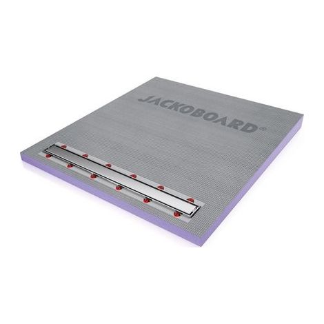 Receveur de douche prêt à carreler JACKOBOARD® Aqua Line pro monopente 1400 × 900 × 70/43 mm avec caniveau linéaire 750 mm (1/5)