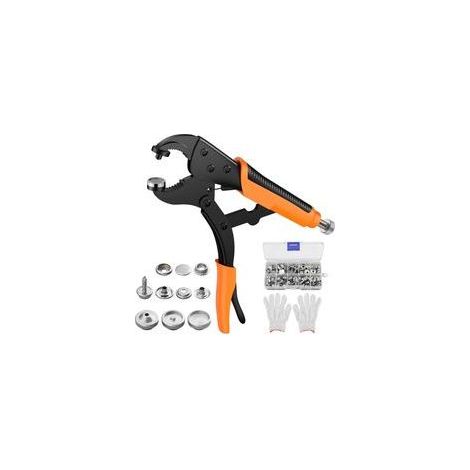 Pince à œillets manuelle avec kit de pinces et œillets pour œillets de bâche et œillets en métal, kit de poinçonnage pour bâches, tissus, auvents, voile d'ombrage et cuir synthétique