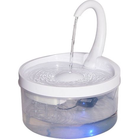 Cat Water Dispenser, Automatic Water Fountain, Fresh Hygienic Drinking Bowl with Led Light, Running Water for Cats and Dogs Easy to Clean (1/5)