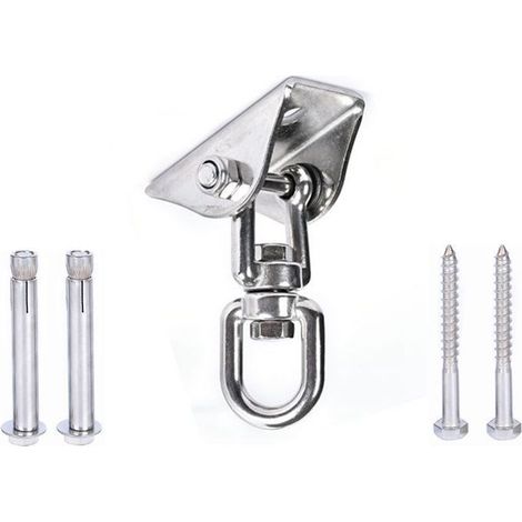 Schaukelaufhänger aus Edelstahl, robuste Deckenschaukelhalterung, Hardware-Kit für Yoga-Schaukel, Hängesessel, Verandaschaukel, robuster Boxsack, 45,4 kg Tragkraft