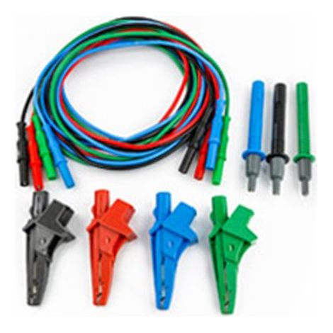 Juego de 4 cables, 4 cocodrilos y 3 puntas HT INSTRUMENTS 3026