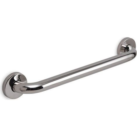 POIGNÉE DE SALLE DE BAINS EN ACIER CHROMÉ POLI 45CM (1/3)