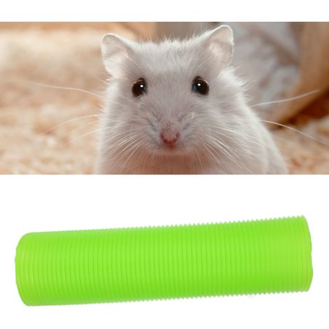 Tunnel Rétractable pour Animaux - Plastique Durable - 76x20cm - Pliable et Extensible pour Lapins, Cochons d'Inde, Hamsters (1/4)