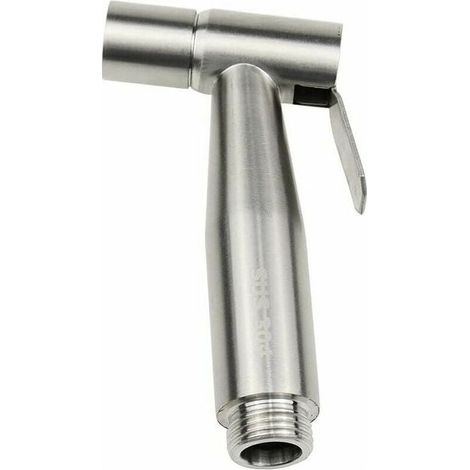 Douchette Bidet pour WC Acier Inoxydable Pulvérisateur de Couches Pulvérisateur à Bidet Manuel pour l'hygiène personnelle Douche Salle de Bain WC -Argent -DPZO,de (1/4)