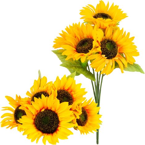 CV18502 TOURNESOLS BOUQUET DE TOURNESOLS FLEURS ARTIFICIELLES (1/5)