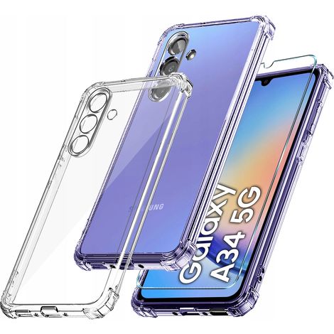 CUSTODIA/ZAINO per Samsung Galaxy A34 5G ANTIURTO + Vetro 9H (1/5)