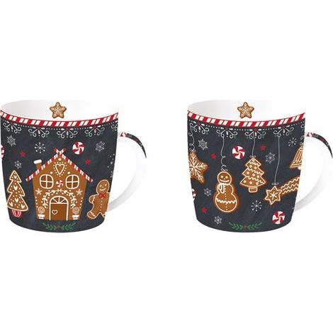 Geschenkset 2 Tassen 35 cl - Lebkuchen - Easy Life