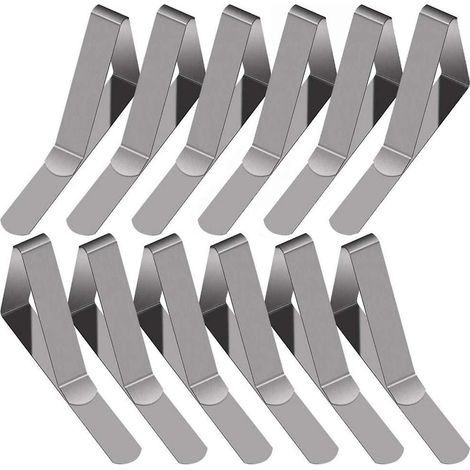Set mit 30 Tischdeckenklammern aus Edelstahl, 7,5 cm x 4,5 cm, von Rare Pearl (1/5)