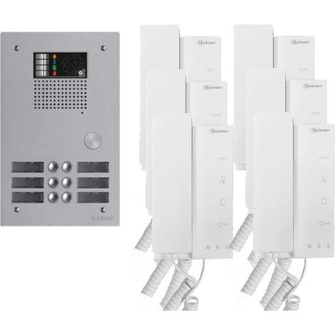 Kit visiophone collectif avec 6 écrans 2 rangées GOLMAR G2+ (1/2)