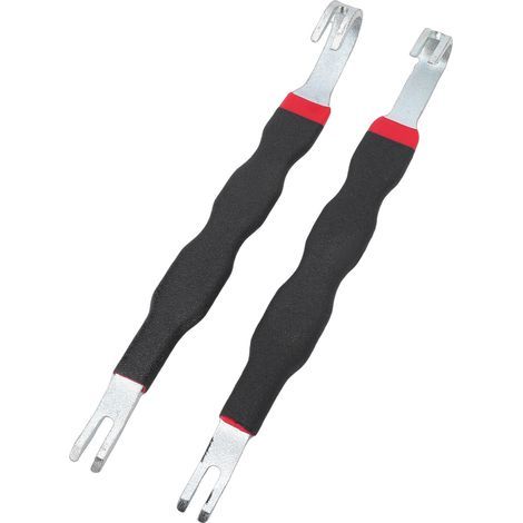 Elektrischer Steckverbinder-Trenner, doppelköpfiges Werkzeug zum Entfernen von Klemmen für die Reparatur von Kabelbäumen an Pkw und Lkw, schwarz, 2 Stück (1/5)