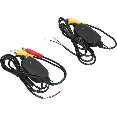 Lot de 2 émetteurs/récepteurs sans fil 2,4 GHz pour caméra de recul, 12 V CC, pièces de rechange pour conversion de voiture