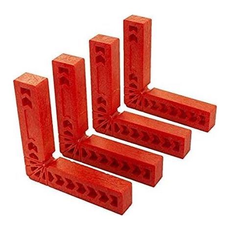 Squadre ad angolo retto a 90 gradi, strumento di serraggio per la lavorazione del legno (4 pezzi 100x100 mm) (1/4)