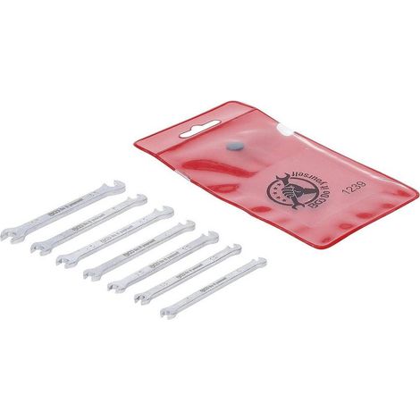 Jeu de Clés Plates Doubles Mini 3-5,5 mm - 7 pcs - Compact et Pratique pour Mécanique et Bricolage - D-Work (1/5)
