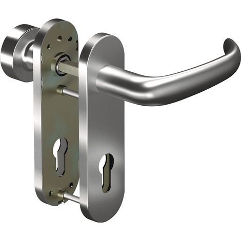Poignée porte 8999/3020/7051K Alu.AL D/K TS 38-63mm PZ rd DIN gauche/droite OGRO (1/2)
