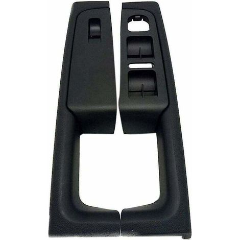 Poignée de porte intérieure de voiture adaptée pour Skoda Superb 2007-2014 Poignée de porte intérieure avant et arrière accoudoir cadre panneau garniture poignée de porte contrôle (noir)