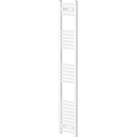 Pizarro White 1600mm x 300mm Straight Heated Towel Rail (1/5)