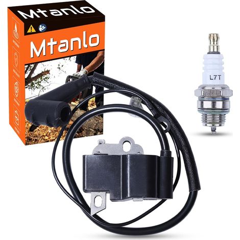Module de bobine d'allumage pour Dolmar PS-460 PS-500 PS-510 PS-4600S Tronçonneuse Remplacement 181143204 Module de bobine d'allumage de moteur pour NGK (4626) BPMR7A BPR5ES (1/5)