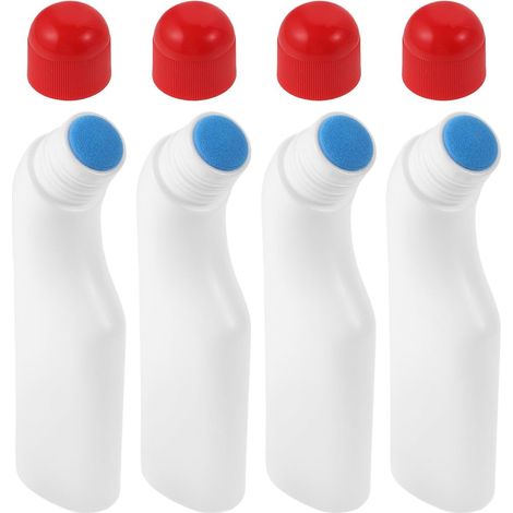 Botellas vacías de 100 ml con aplicador de punta de esponja roja, 4 piezas, de PE (1/5)