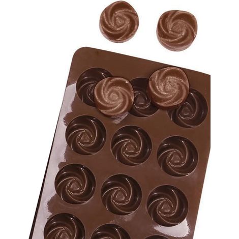Molde de silicona para chocolates, antiadherente, reutilizable, hecho a mano (1/5)